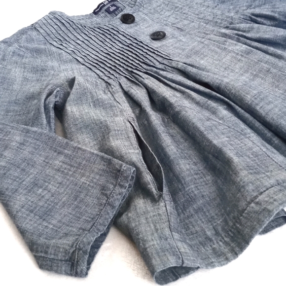 *Relisted* 🌿 Gap Women's Denim Blue Bolero /Swing Jacket 3/4 Sleeve S - Picture 2 of 16